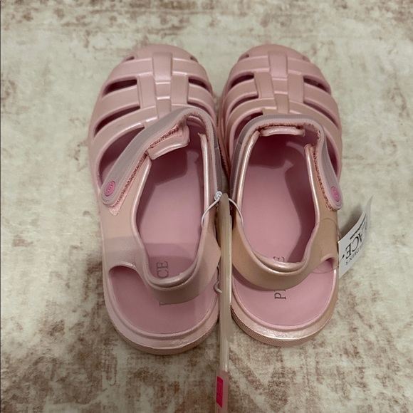 The Children's Place Shimmering Pink Kids Sandals - Picture 2 of 5